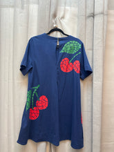 SIZE M CELANDINE NVY RED GRN Dress