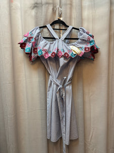 SIZE XS LOFT BLUE WHITE Dress