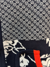 Size S TORI BURCH BLK ORNG cardigan