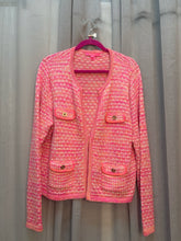 Size XL Lilly Pulitzer PINK CORAL WHT cardigan