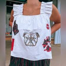 SIZE L QUEEN OF SPARKLES White Tops