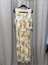 SIZE 16 SANDRA DARREN WHT YLLW Dress
