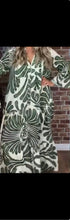 SIZE XL TINA STEPHENS GREEN WHITE Dress