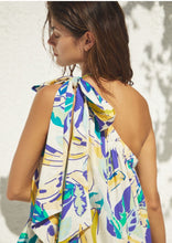 SIZE L ANTHROPOLOGIE BLUE YELLOW Dress