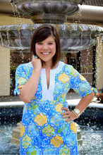 SIZE 14 Lilly Pulitzer BLUE YELLOW Dress
