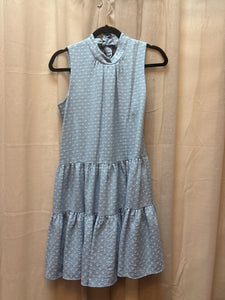SIZE 6 CALVIN KLEIN BLUE WHITE Dress – AnotherDebut