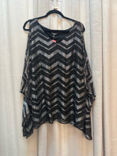 SIZE 3X ROZ & ALI BLK SILVER Tops