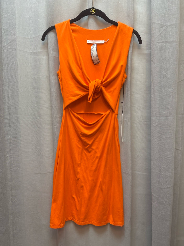 susana monaco orange dress Susana Monaco Strapless Tube Dress in electric orange