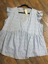 SIZE 1X ANDREE Blue Tops