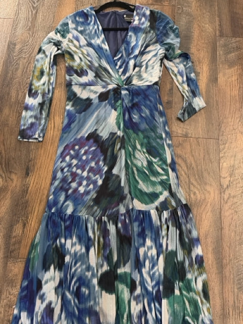 SIZE 4 MAISON TARA BLUE GREEN Dress – AnotherDebut