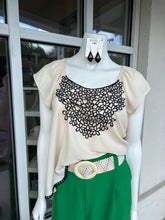 SIZE S MI AMI CREAM BLK Tops