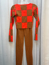 SIZE S BRWN ORNG 2Pcs Suits