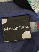 SIZE 4 MAISON TARA BLUE GREEN Dress