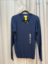 SIZE L KIM ROGERS NVY MLTCLR Sweaters