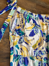 SIZE L ANTHROPOLOGIE BLUE YELLOW Dress