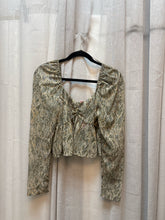 SIZE S MEET ME IN SANTORI OLIVE GOLD Tops