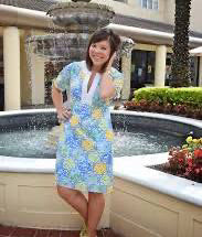 SIZE 14 Lilly Pulitzer BLUE YELLOW Dress