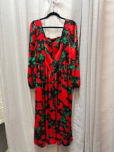 SIZE 12 IVY CITY CO BLK RED GRN Dress