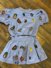 SIZE S QUEEN OF SPARKLES Blue 2Pcs Suits