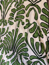 SIZE XL TINA STEPHENS GREEN WHITE Dress