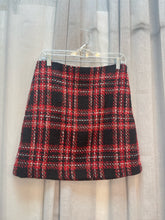 SIZE 4 LOFT RED BLK WHT Skirt