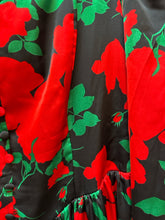 SIZE 12 IVY CITY CO BLK RED GRN Dress