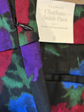 SIZE 6 TALBOTS BLK MLTCLR Pants