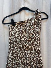 SIZE S PRETTY GARDEN BRWN BEIGE GRN Dress