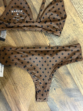 SIZE L DARLIN BLK BRWN Swimsuit