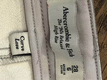 SIZE 6 ABERCROMBIE Silver Jeans