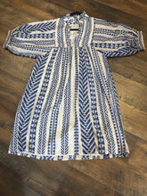 SIZE S NEVER A WALLFLOWER BLUE WHITE Dress