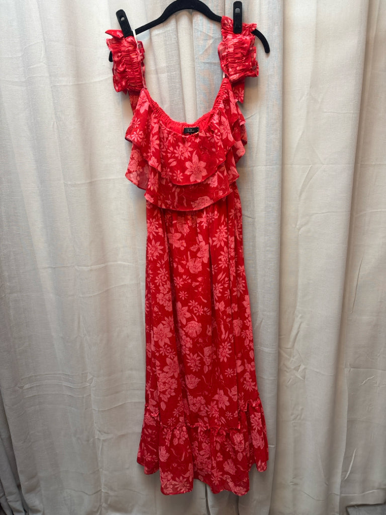 lulus red ruffle dress Sexy Red Dress - Ruffled Dress - Sleeveless Dress - Maxi Dress