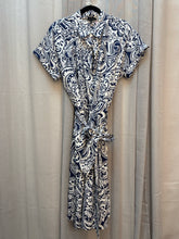 SIZE 14 TALBOTS NVY WHT Dress